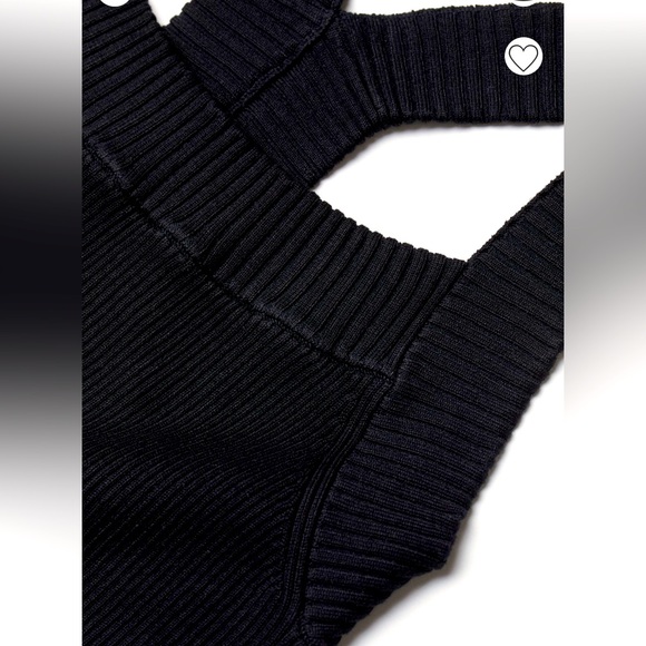 H & M Black NWT Rib Knit Top size L - Picture 6 of 14